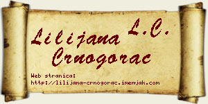 Lilijana Crnogorac vizit kartica
